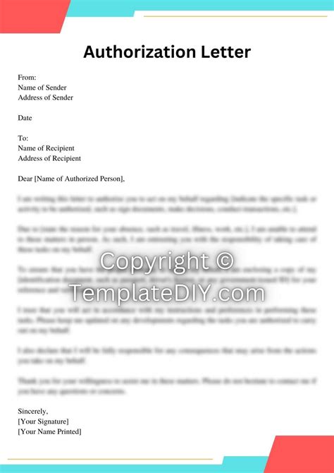 Authorization Letter Philippines (Free Editable Sample .